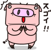 Robot animal PIG sticker #2686034