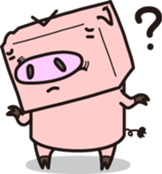 Robot animal PIG sticker #2686048
