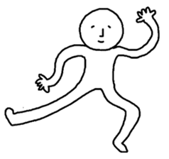 Loose dancing man sticker #2686411