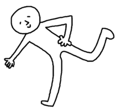 Loose dancing man sticker #2686431