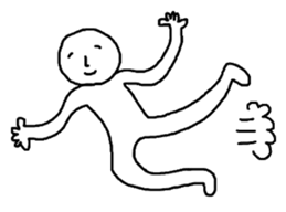 Loose dancing man sticker #2686443