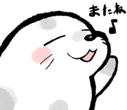 Round sea dog sticker #2686632