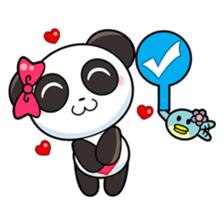 Ponty the funny panda sticker #2686705