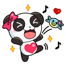 Ponty the funny panda sticker #2686709