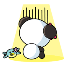 Ponty the funny panda sticker #2686714