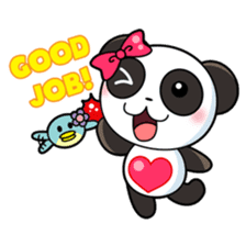 Ponty the funny panda sticker #2686721