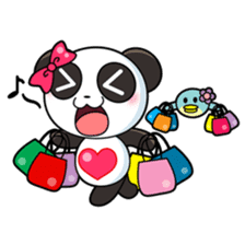 Ponty the funny panda sticker #2686724
