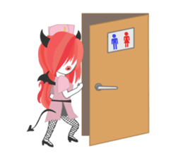 Little Devil Nurse sticker #2687189