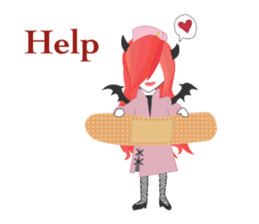 Little Devil Nurse sticker #2687191