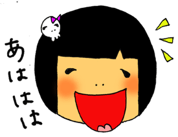 kokeshi girl sticker #2688193