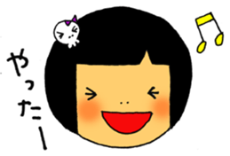 kokeshi girl sticker #2688200