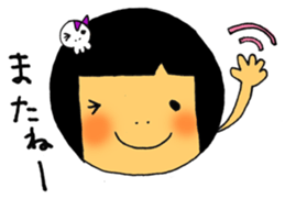 kokeshi girl sticker #2688202