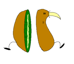 Kiwi Sticker. sticker #2689472