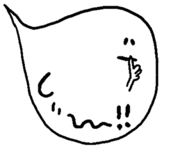 balloon ghost 5 sticker #2689791