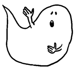 balloon ghost 5 sticker #2689808