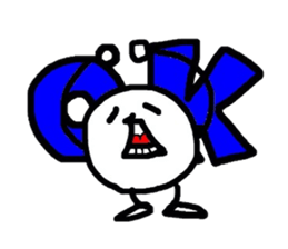 white ball man sticker #2690331