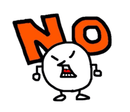 white ball man sticker #2690332