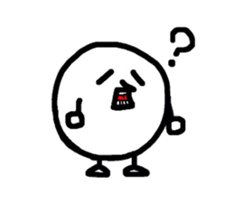 white ball man sticker #2690339