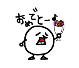 white ball man sticker #2690357