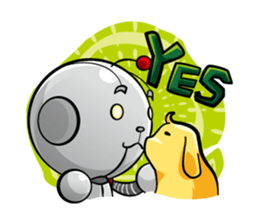 Robot&Rabbit sticker #2691775