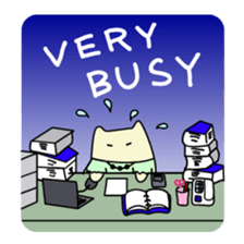 Miko Cat is office waker sticker #2691824