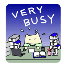 Miko Cat is office waker sticker #2691824