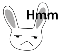 Usashi the rabbit by English sticker #2693291