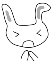 Usashi the rabbit by English sticker #2693292