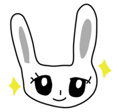 Usashi the rabbit by English sticker #2693299