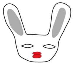 Usashi the rabbit by English sticker #2693302