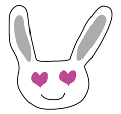 Usashi the rabbit by English sticker #2693303