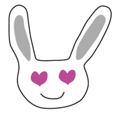 Usashi the rabbit by English sticker #2693303