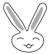 Usashi the rabbit by English sticker #2693304