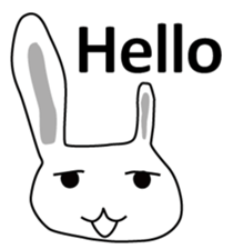 Usashi the rabbit by English sticker #2693305