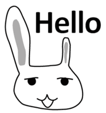 Usashi the rabbit by English sticker #2693305