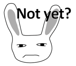 Usashi the rabbit by English sticker #2693307