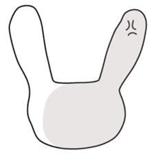 Usashi the rabbit by English sticker #2693308