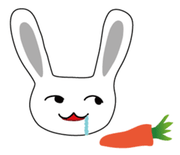 Usashi the rabbit by English sticker #2693309