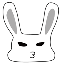 Usashi the rabbit by English sticker #2693310