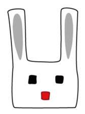 Usashi the rabbit by English sticker #2693316