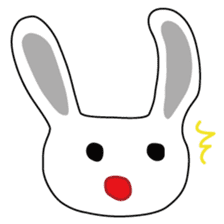 Usashi the rabbit by English sticker #2693317