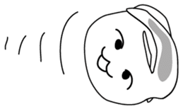 Usashi the rabbit by English sticker #2693320