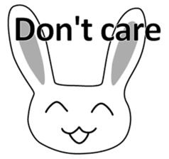 Usashi the rabbit by English sticker #2693323