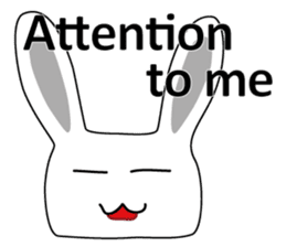Usashi the rabbit by English sticker #2693324
