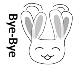 Usashi the rabbit by English sticker #2693327