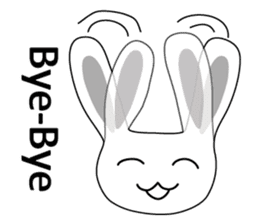 Usashi the rabbit by English sticker #2693327