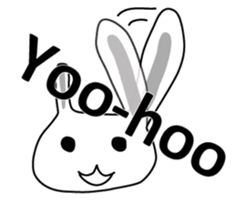 Usashi the rabbit by English sticker #2693328