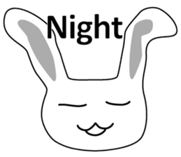 Usashi the rabbit by English sticker #2693329