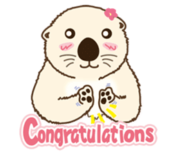 The daily life of small sea otters sticker #2693412