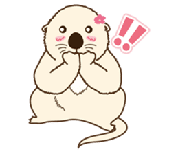 The daily life of small sea otters sticker #2693413